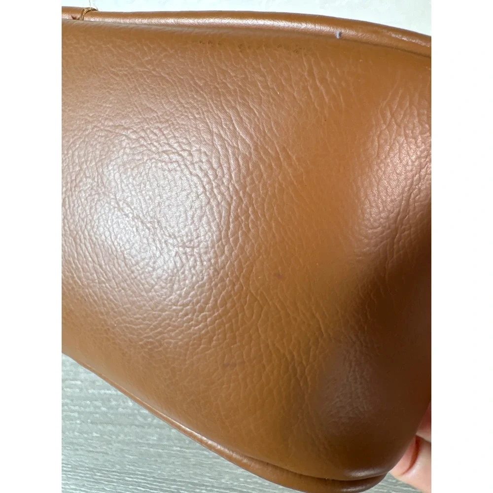 Loungefly Disney Lilo & Stitch Crossbody Bag Cream Brown Faux Leather Camera Bag